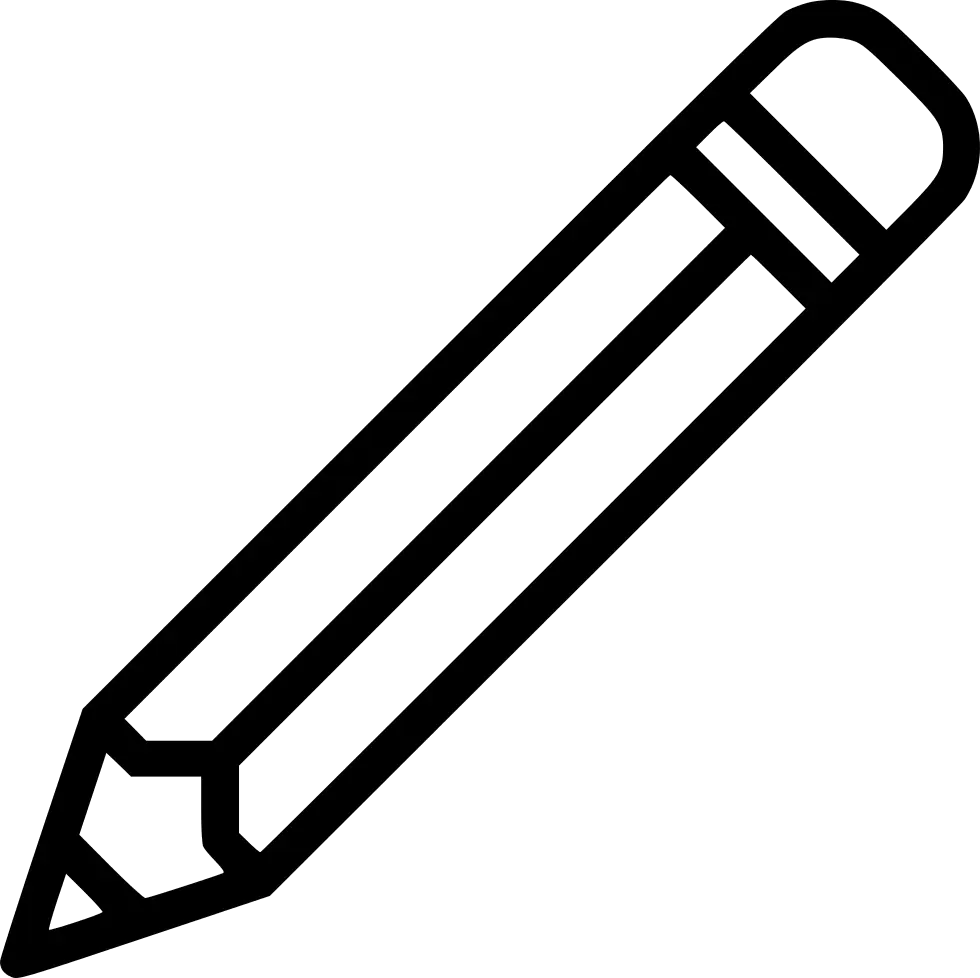 Black Pencil Icon Representing Creativity