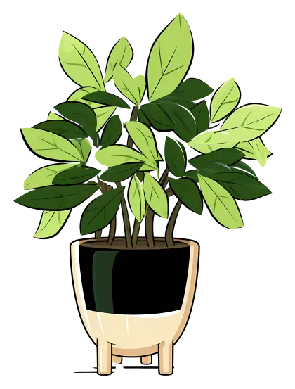 Green Plant in a Pot