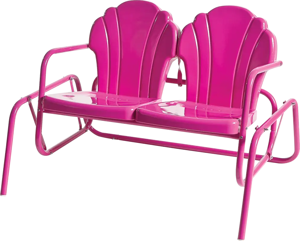 Pink Double Chair for Outdoor Seating
