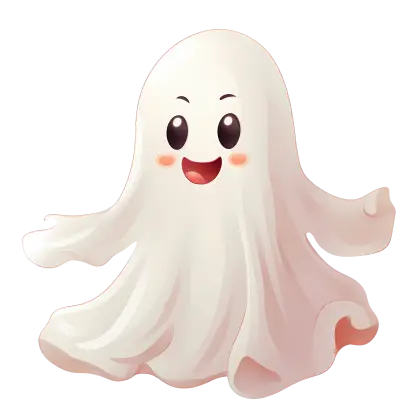 Happy Halloween Ghost Illustration