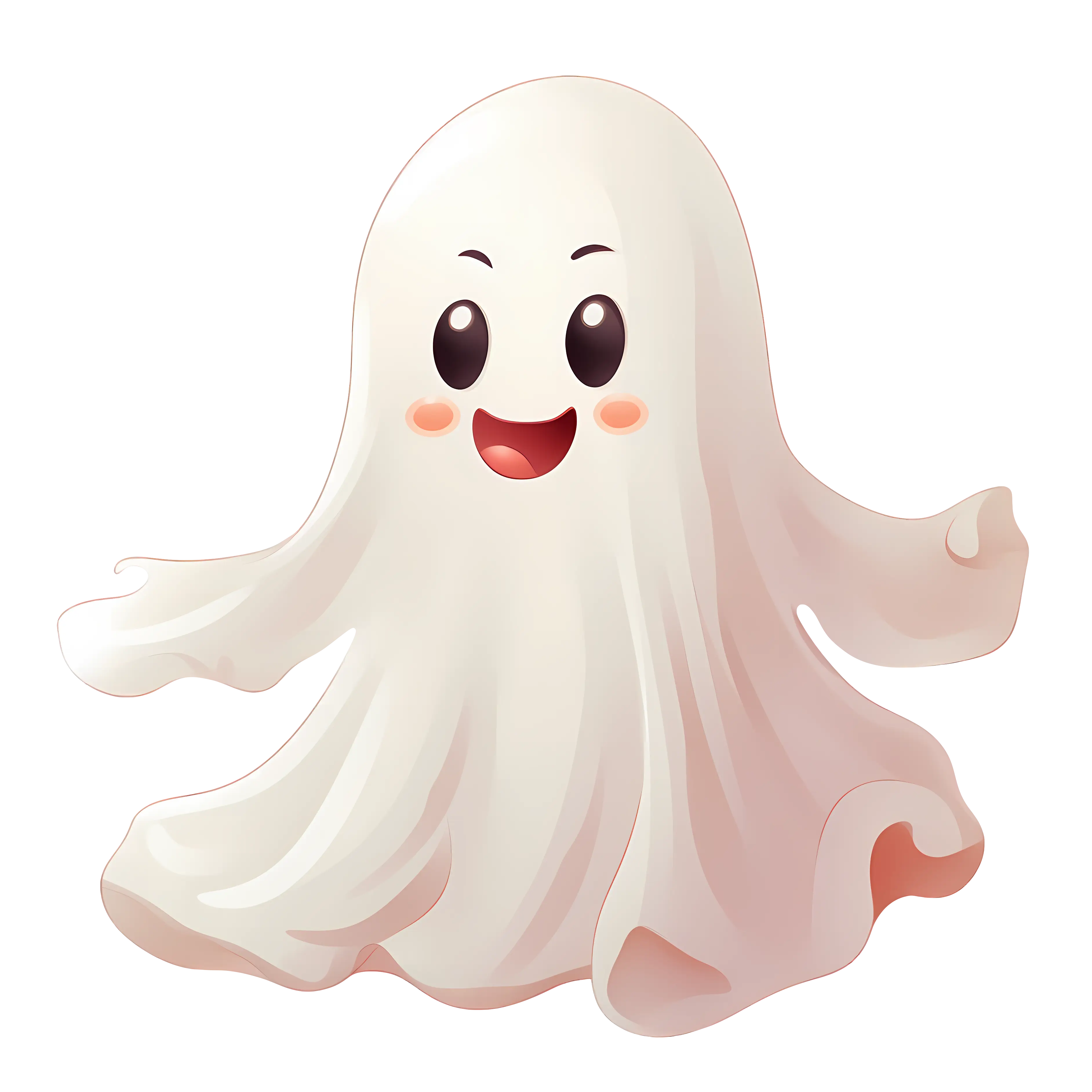Happy Halloween Ghost Illustration