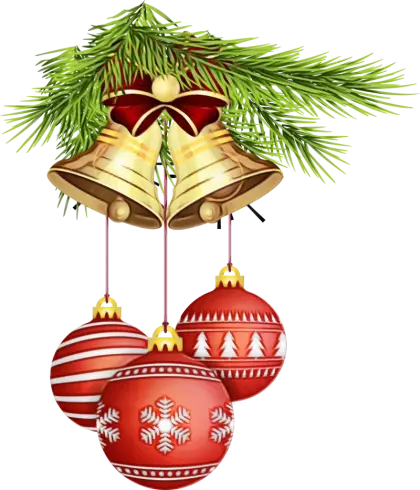 Christmas Bells and Ornaments Illustration