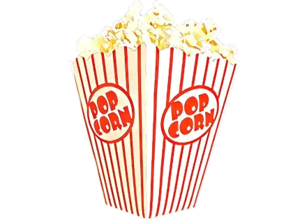 Striped Popcorn Bucket for Movie Snacks