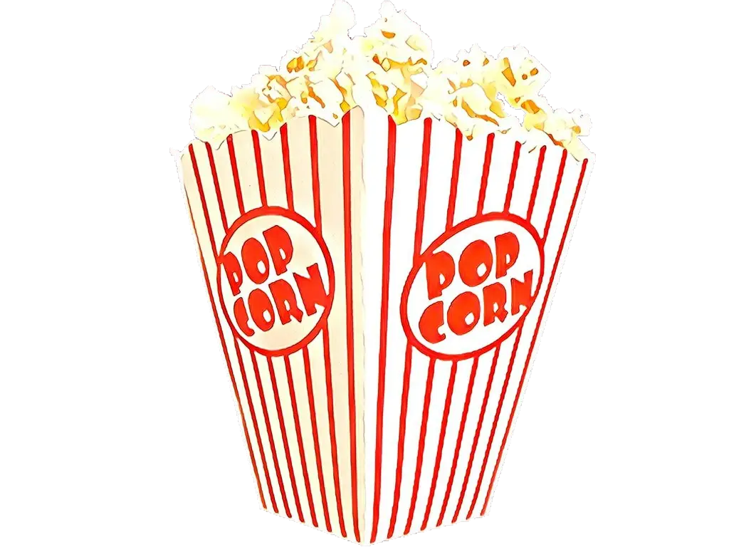 Striped Popcorn Bucket for Movie Snacks