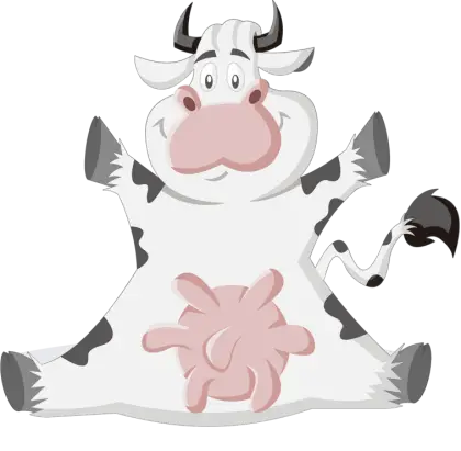 Cute Cartoon Cow