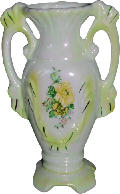 Decorative Vase with Floral Design