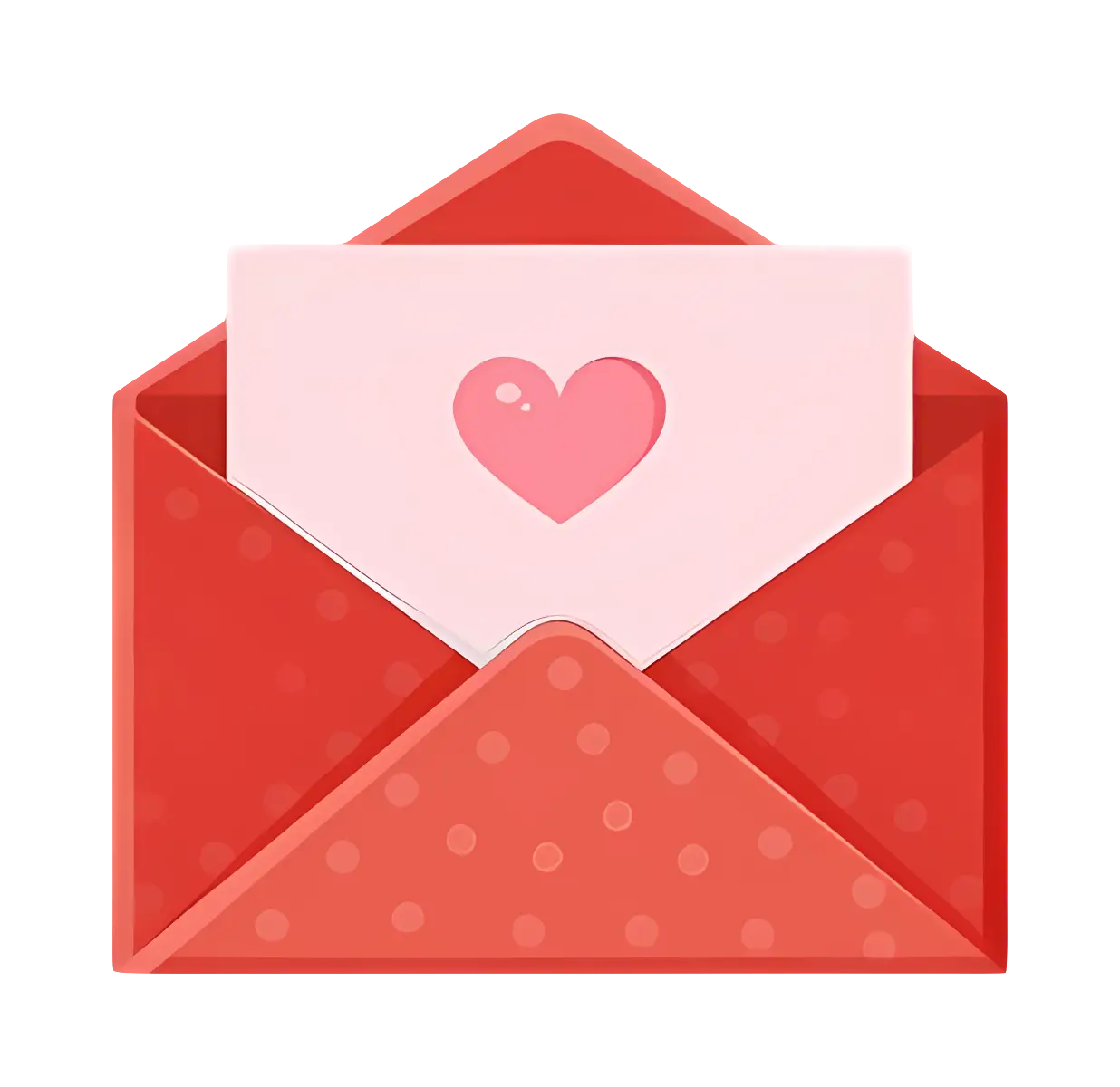 Red Envelope Containing Heart Card