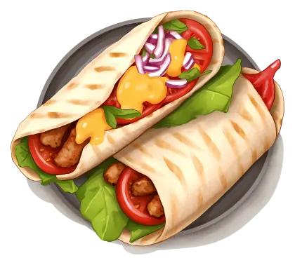 Delicious Vegetable Wraps