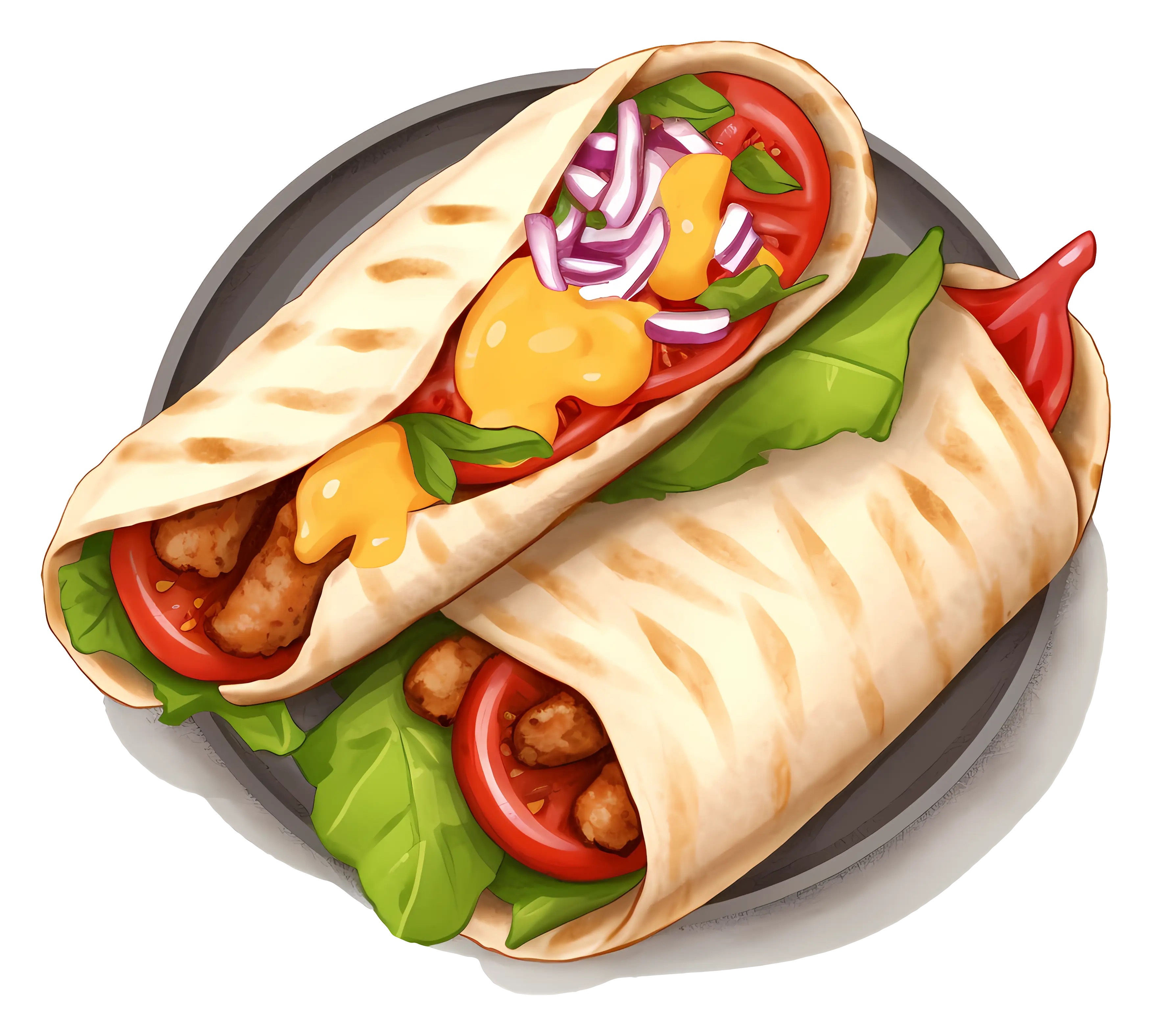 Delicious Vegetable Wraps