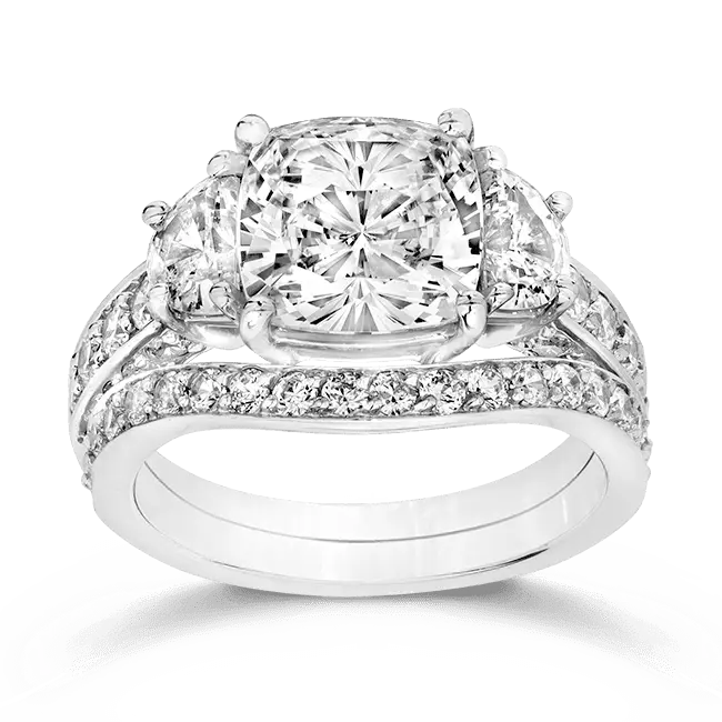 Diamond Engagement Ring with Gems