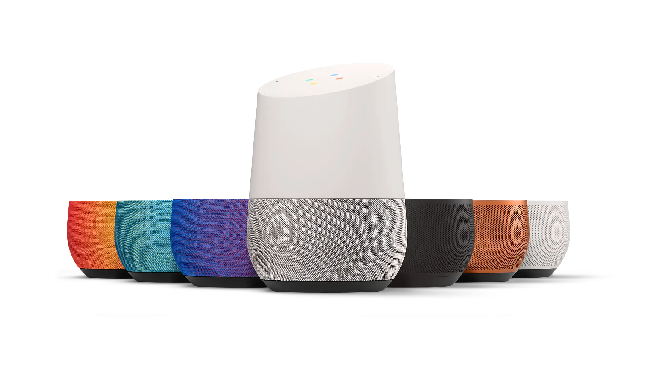 Google Home Smart Speaker with Colorful Bases