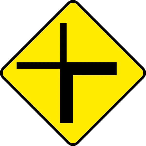 Yellow Traffic Crossing Sign for Road Safety