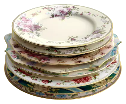 Stack of Decorative Plates