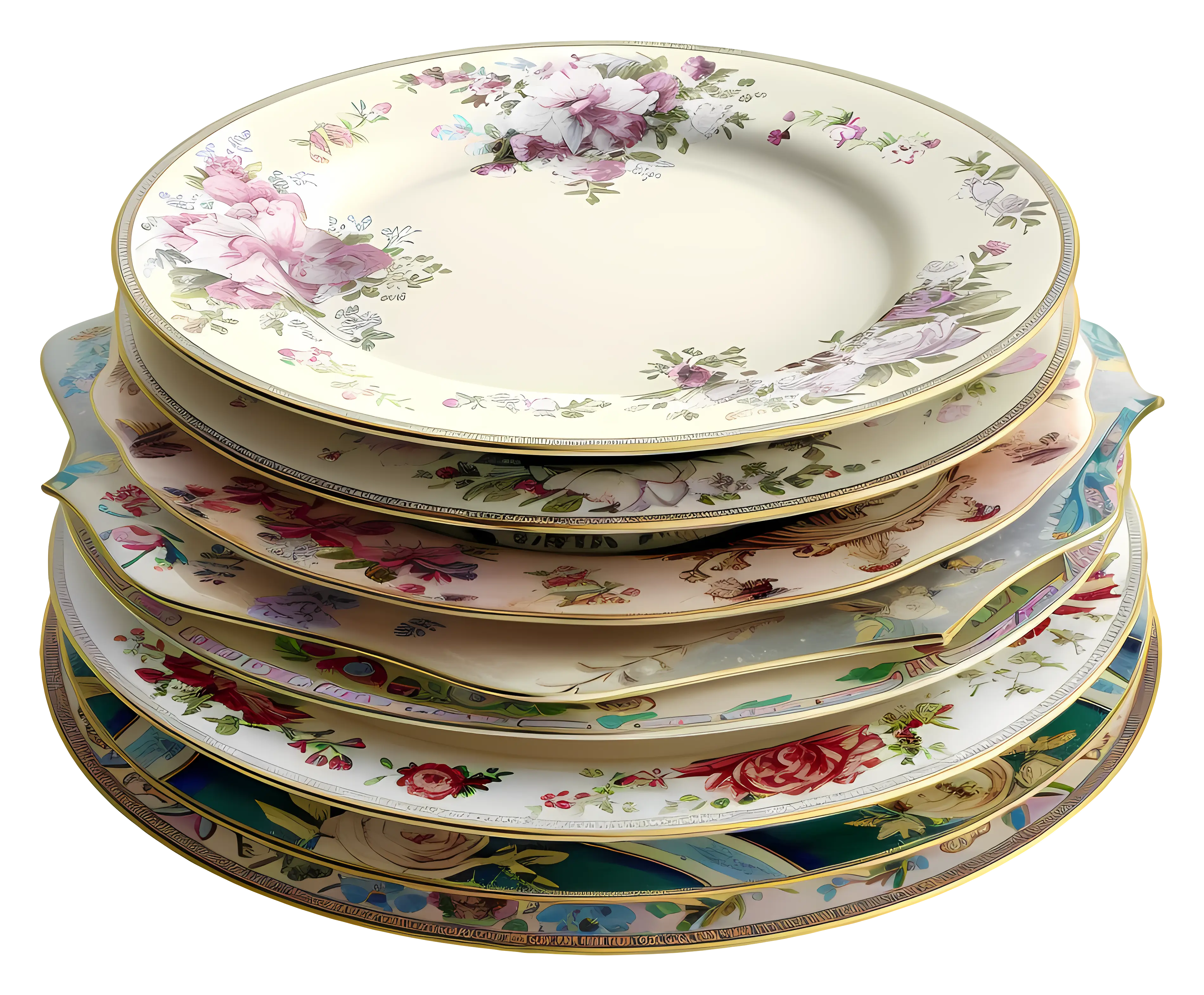 Stack of Decorative Plates