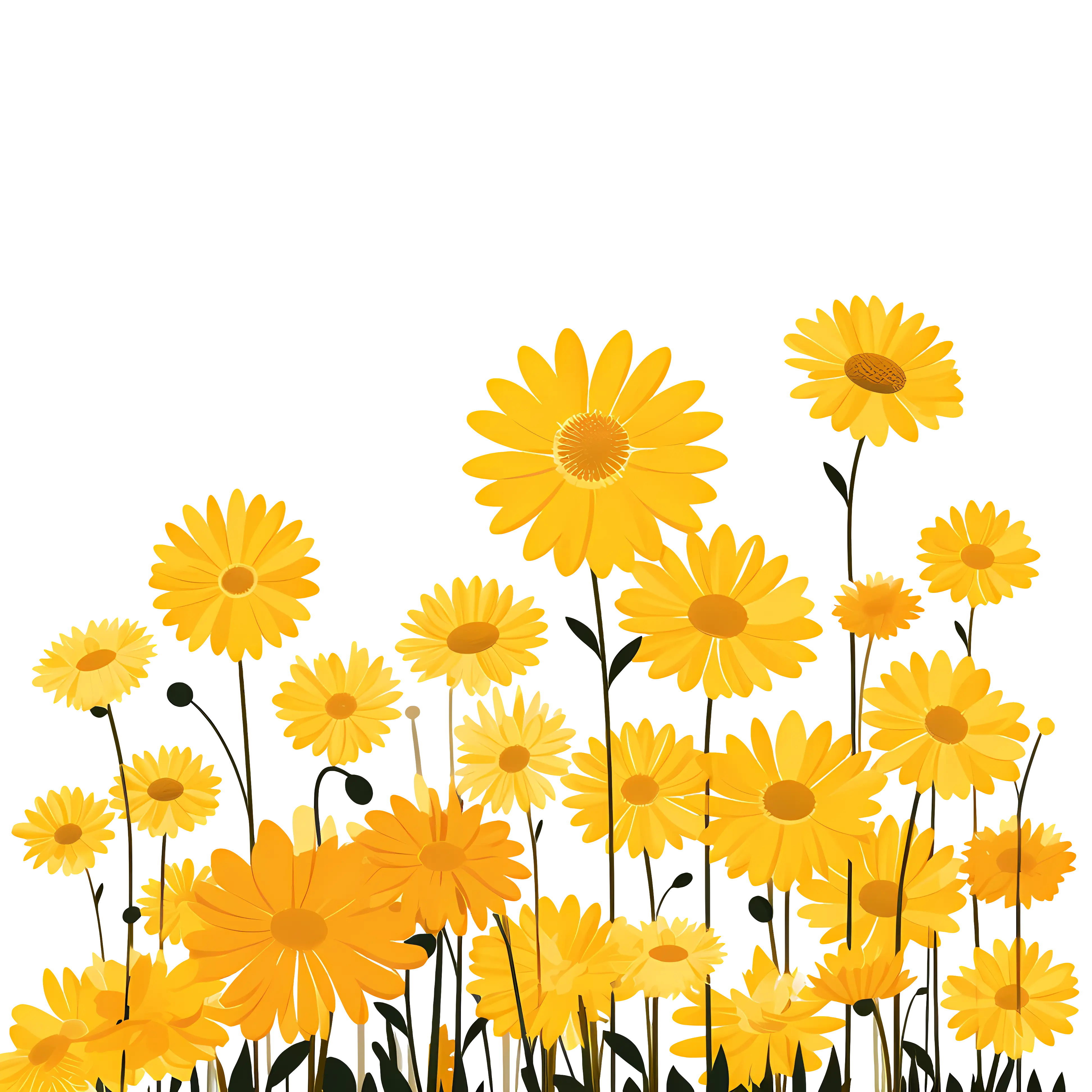 Yellow Flowers in Bloom