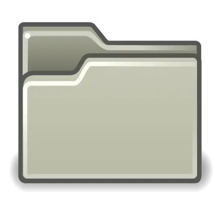 Beige Digital Folder Icon