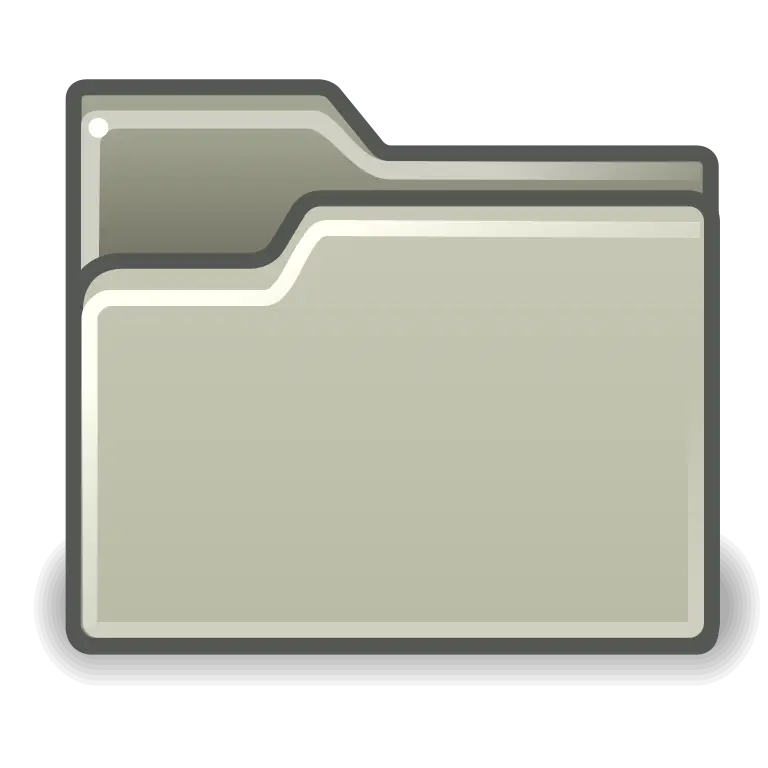 Beige Digital Folder Icon
