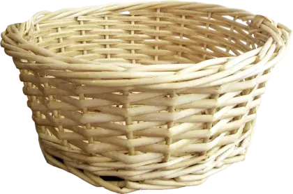 Woven Wicker Basket in Rustic Style