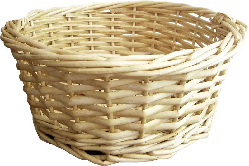 Woven Wicker Basket in Rustic Style