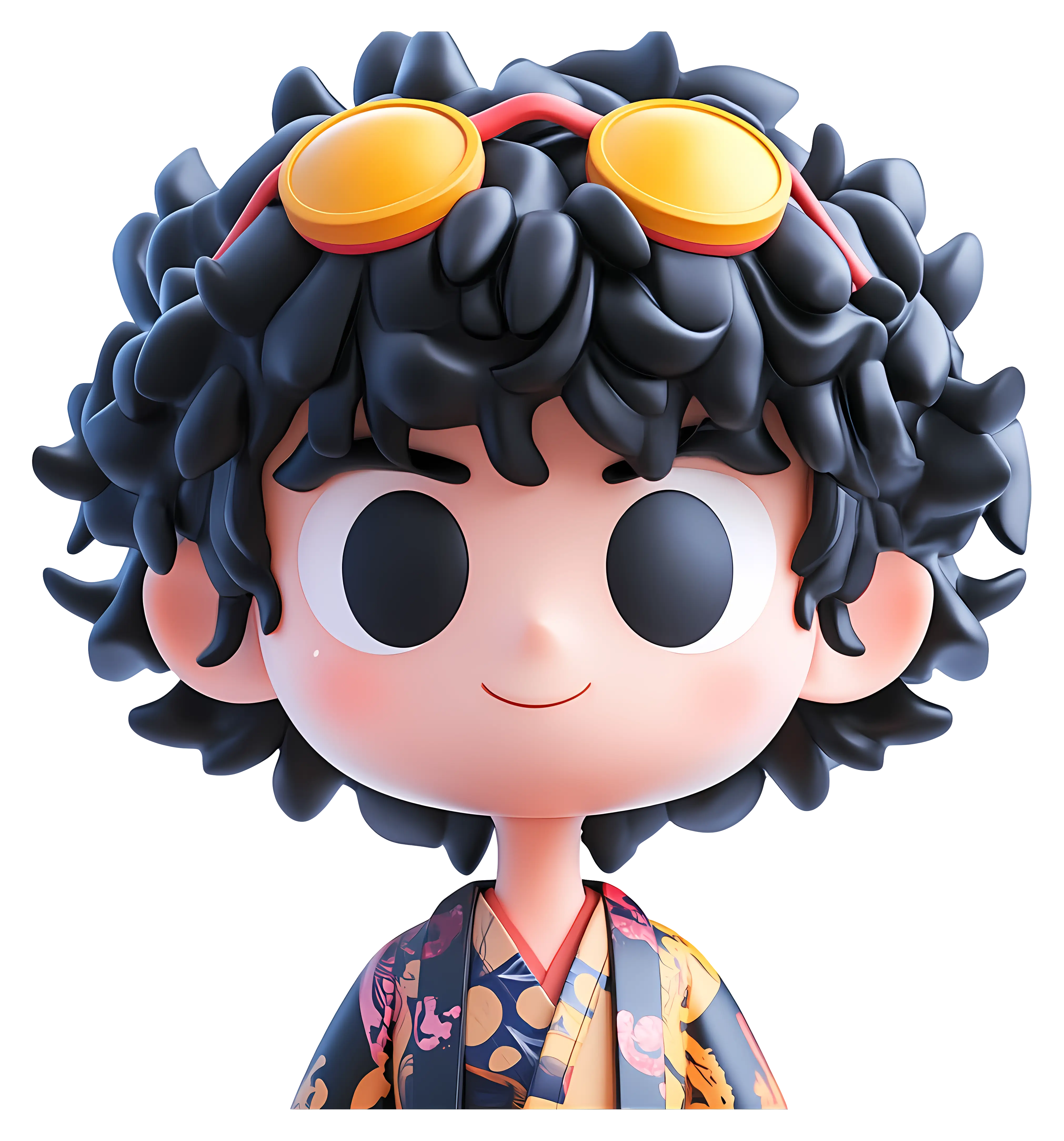 Cartoon Character with Goggles