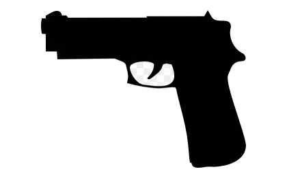 Black Gun Silhouette Design