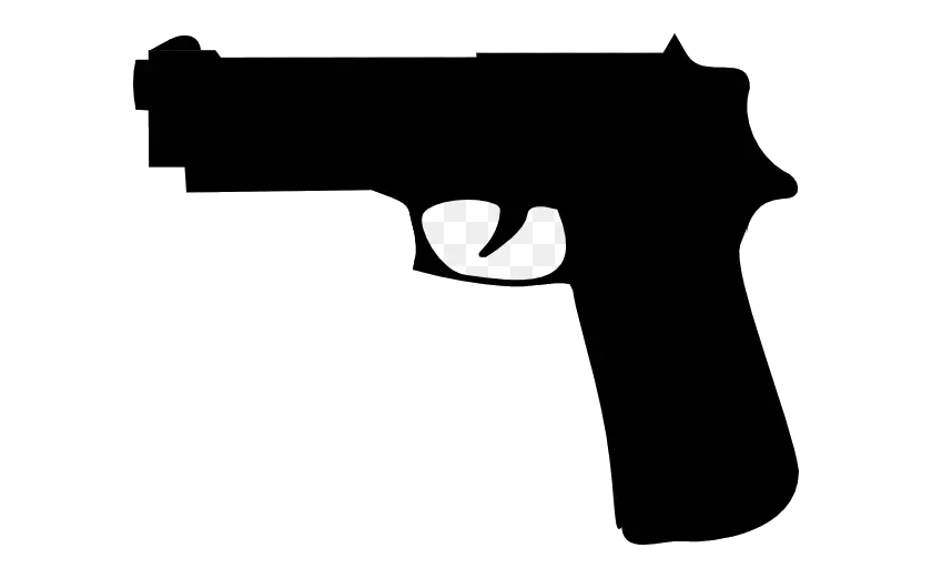 Black Gun Silhouette Design