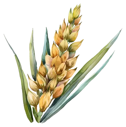 Wheat Plant Illustration