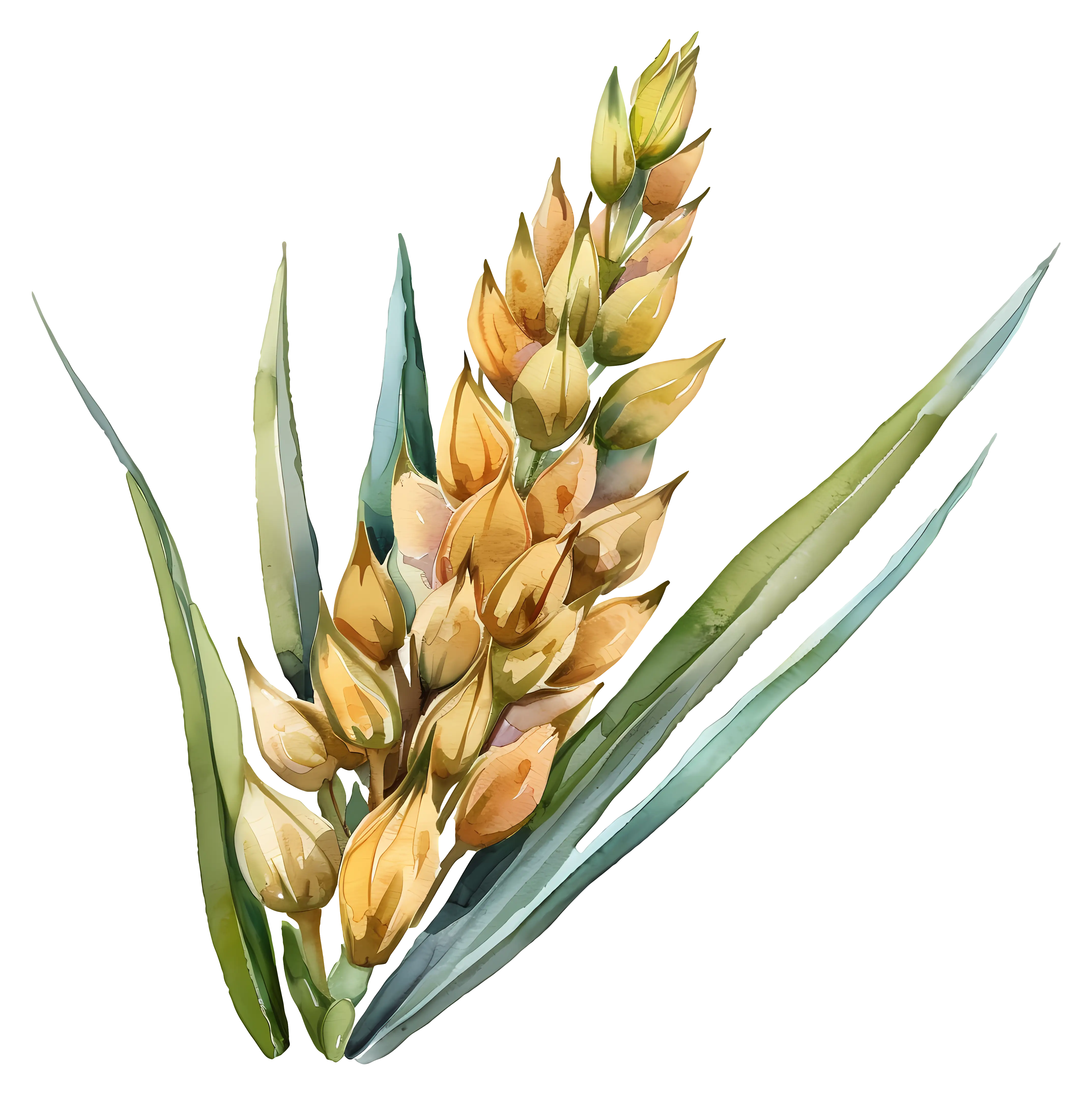 Wheat Plant Illustration