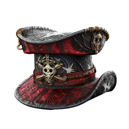 Decorative Pirate Hat with Skull