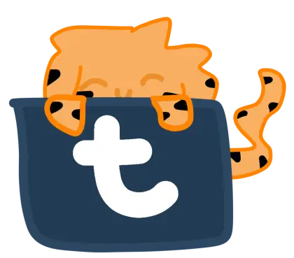 Cute Cartoon Cheetah Peeking from Box