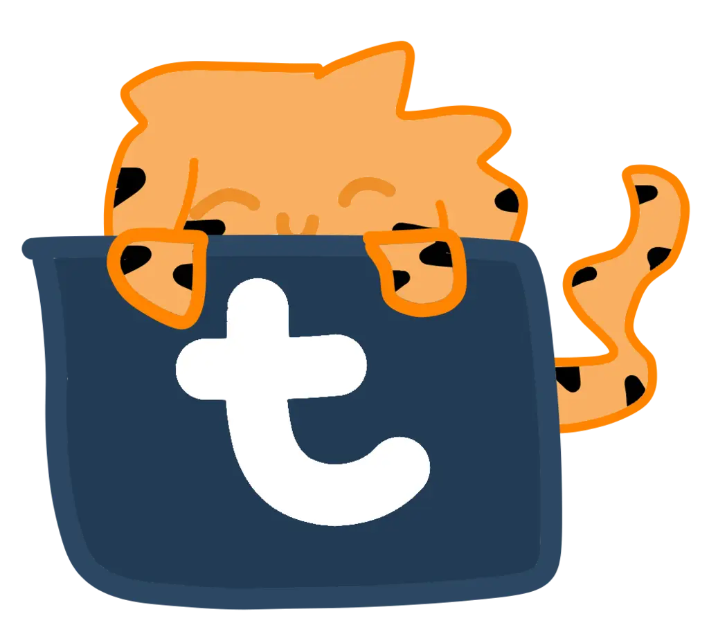 Cute Cartoon Cheetah Peeking from Box