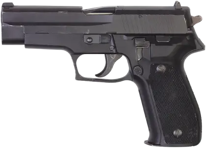 Black handgun illustration