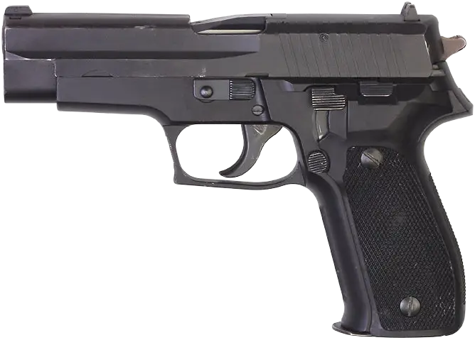 Black handgun illustration