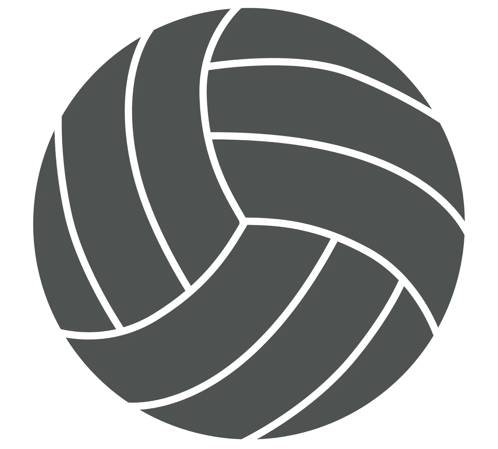 Grey Volleyball with Classic Design