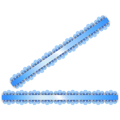 Blue Ribbon for Gift Wrapping
