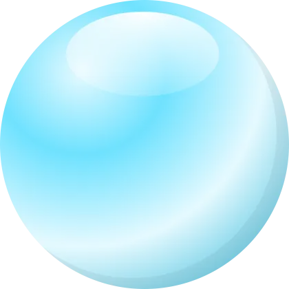 Blue Transparent Bubble