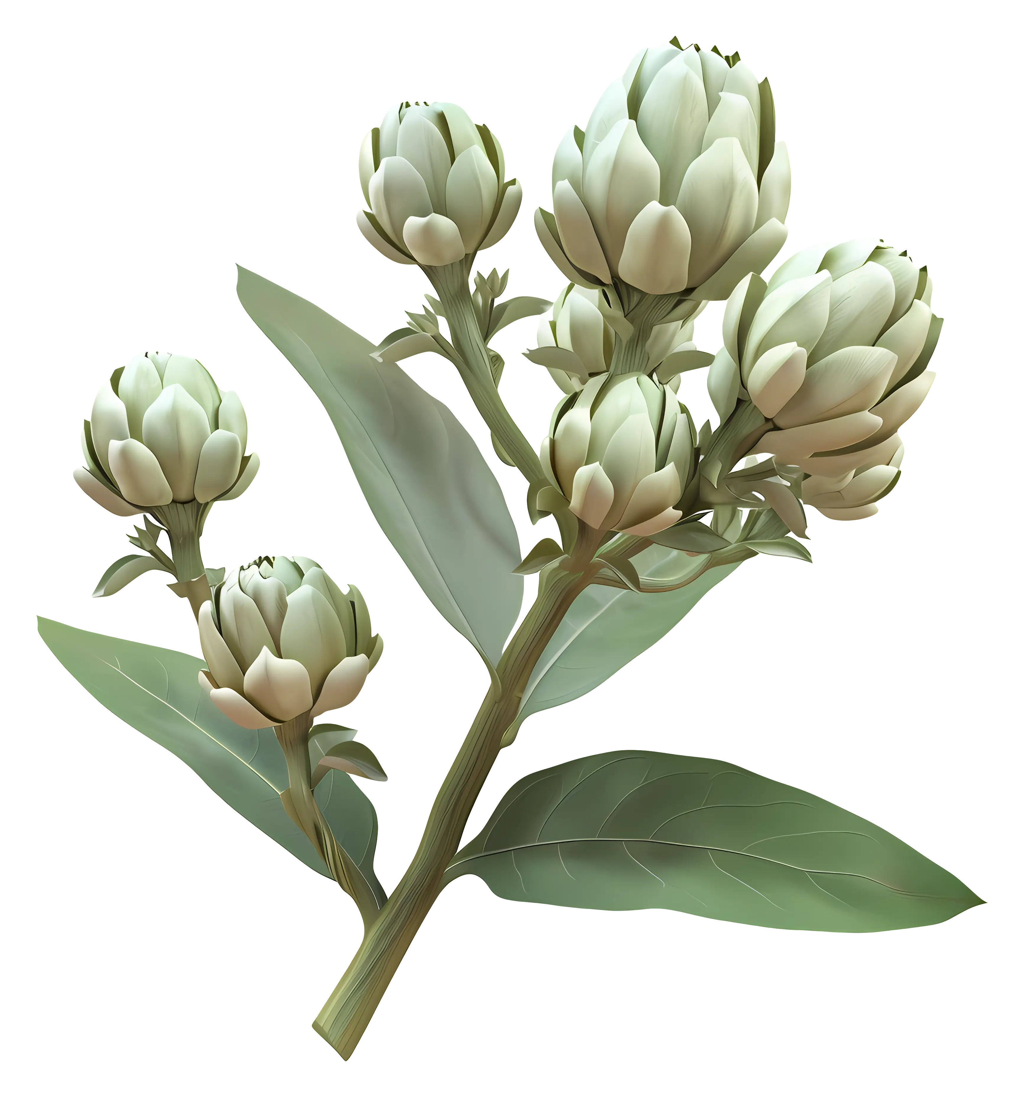 White Flower Buds