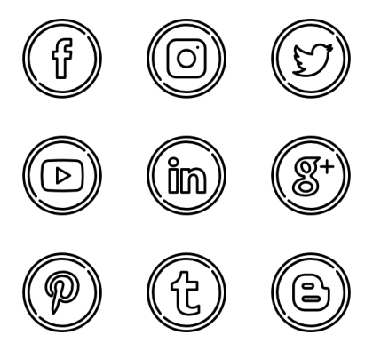 Set of Social Media Icons
