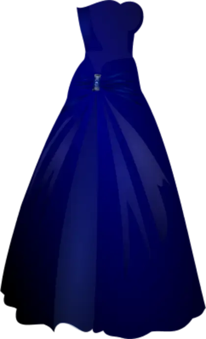 Elegant Blue Ball Gown for Formal Events