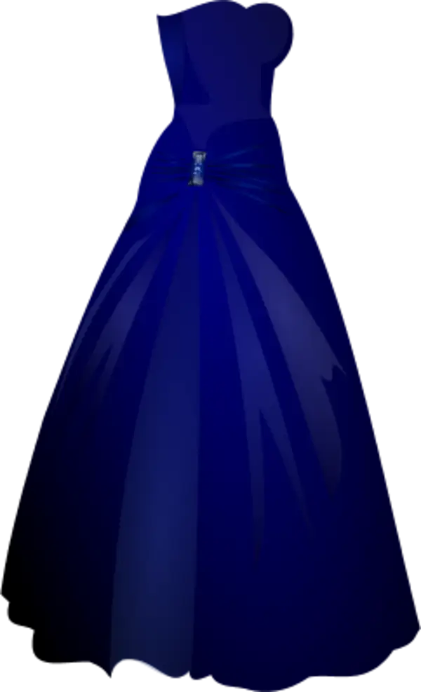 Elegant Blue Ball Gown for Formal Events