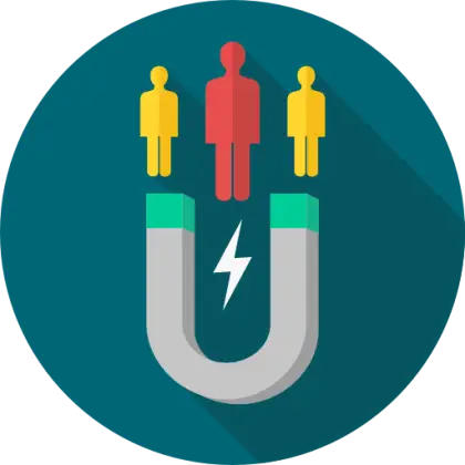 Magnet with People Icon