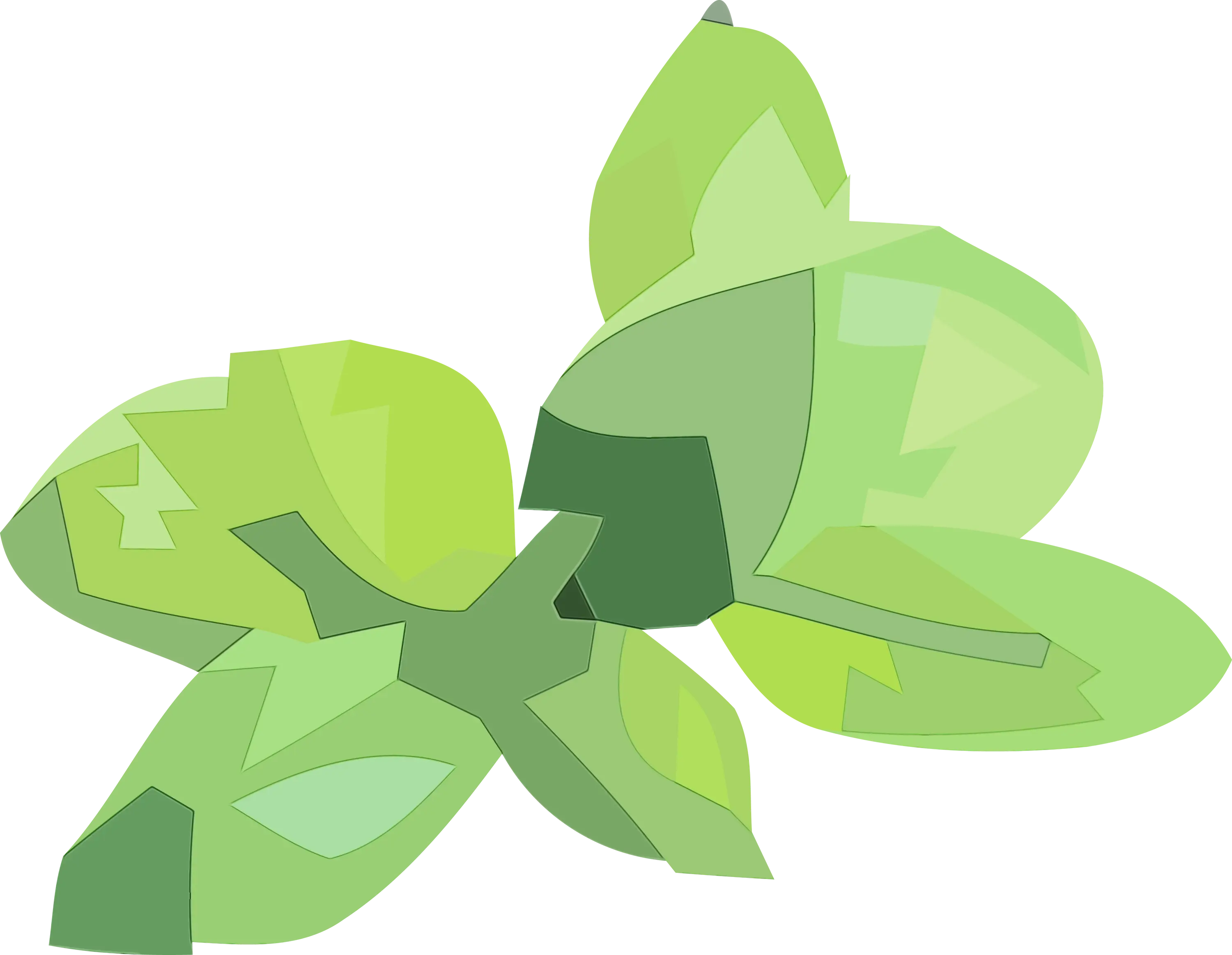 Green Clover for Luck Illustration