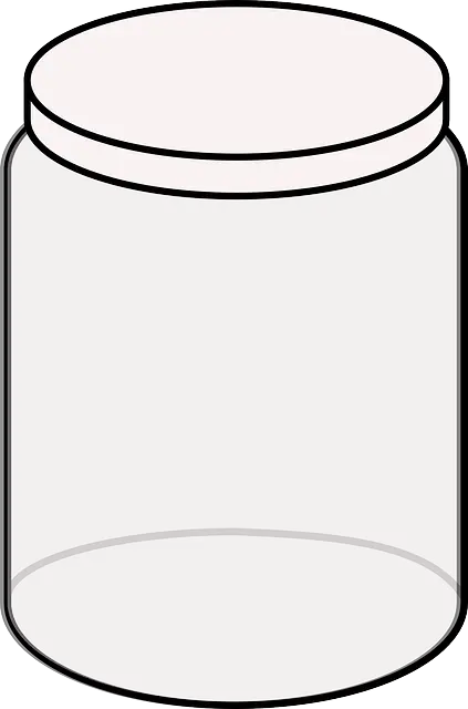 Transparent Glass Jar for Storage