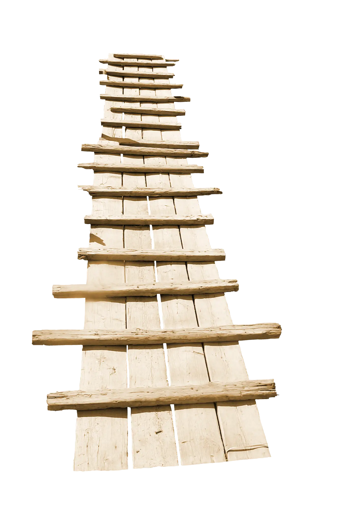 Rustic Wooden Bridge Pathway