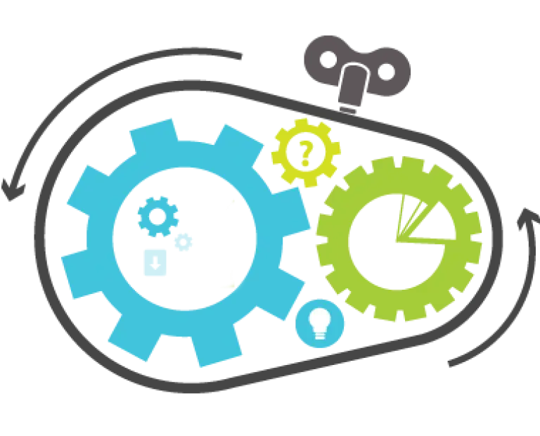 Colorful Gears and Mechanism Illustration