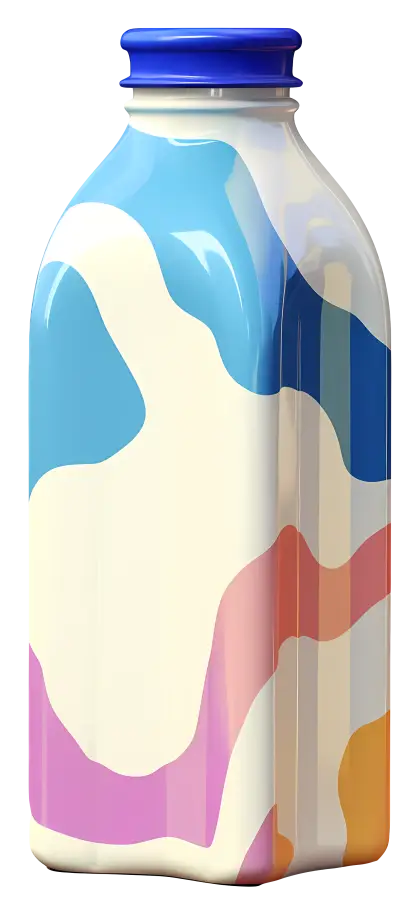 Colorful Patterned Bottle