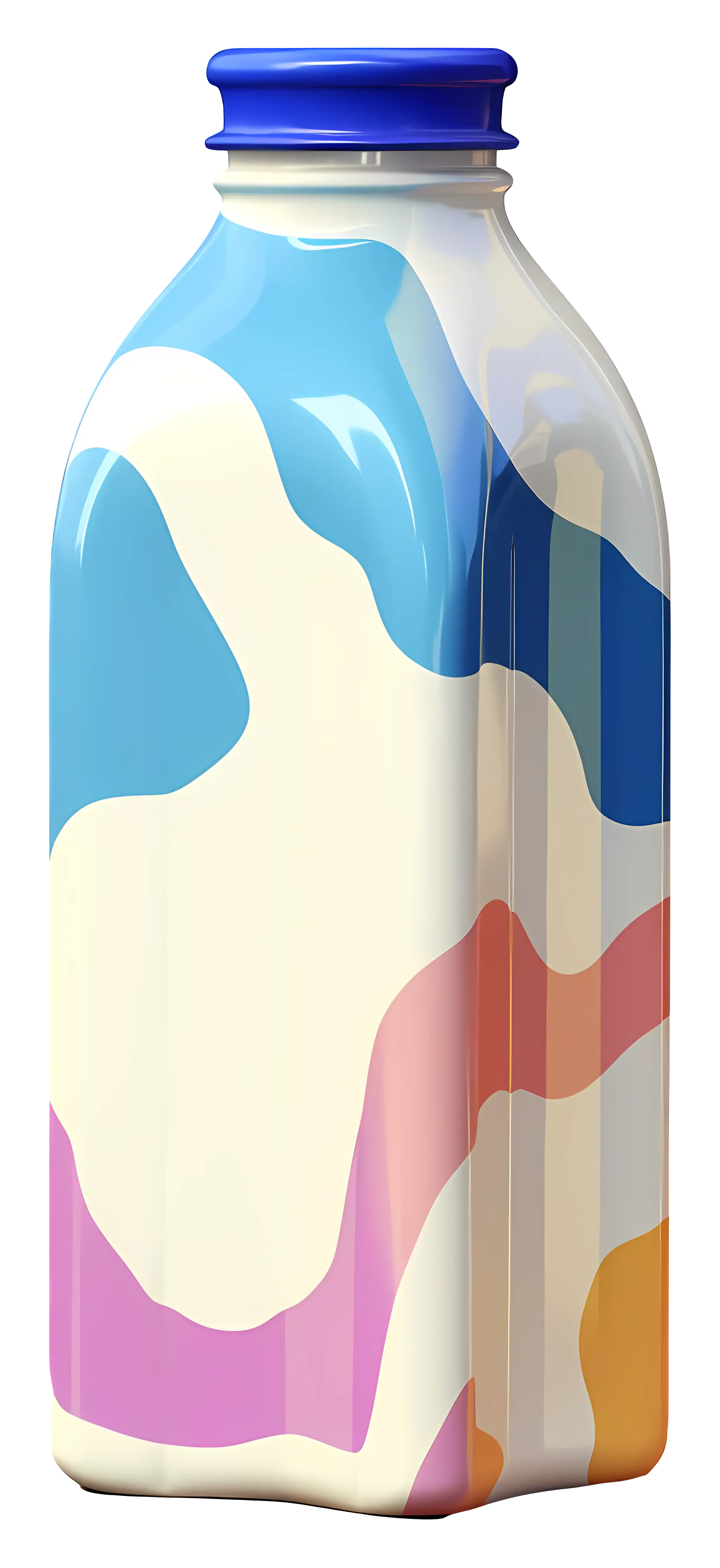 Colorful Patterned Bottle