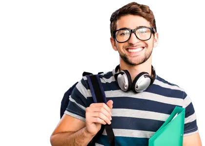 Smiling Student with Books