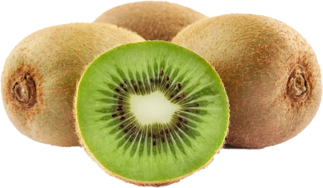 Fresh Kiwi Fruit with Slice Display
