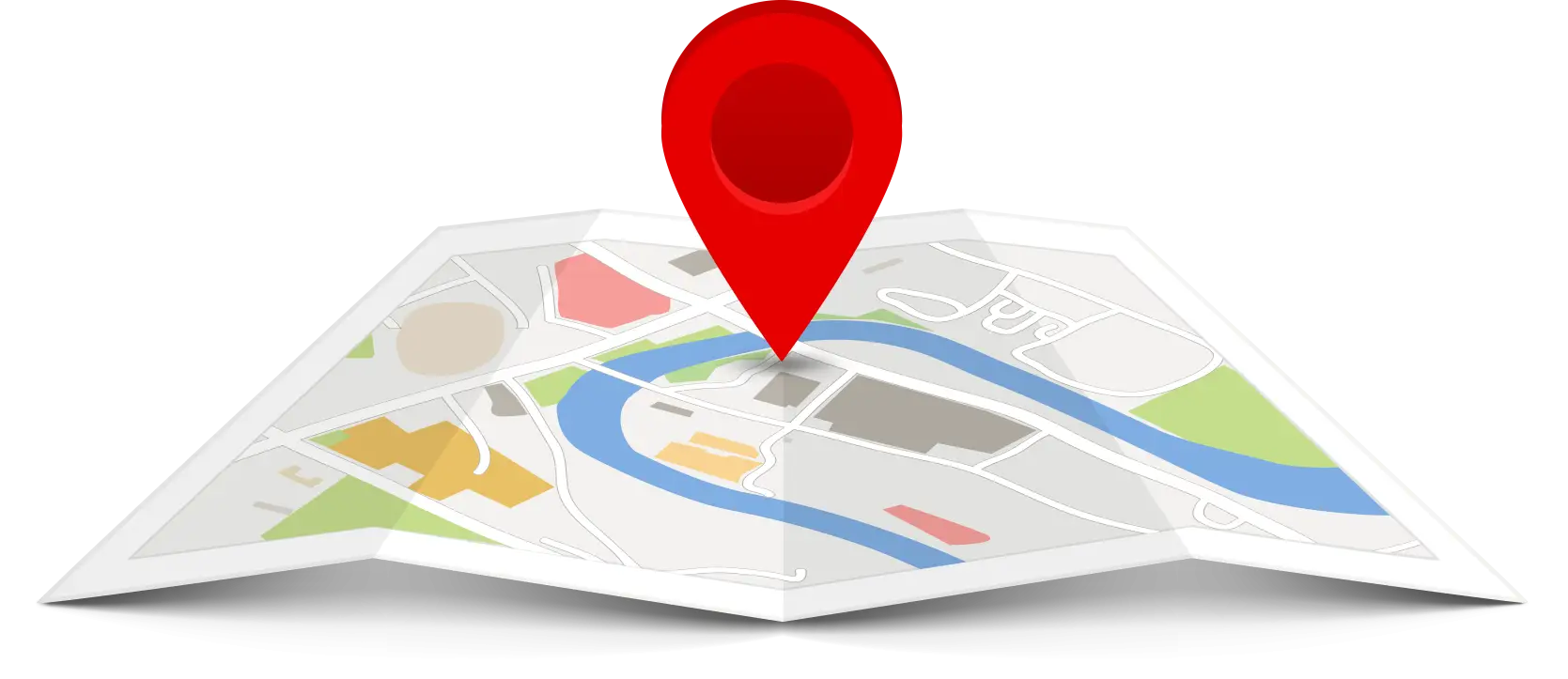 Map with Location Pin
